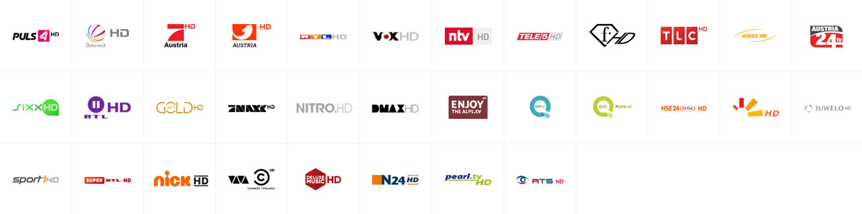 Senderliste A1 HD TV