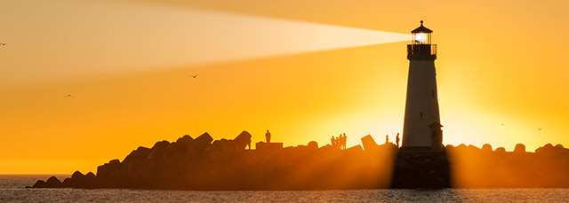 Leuchtturm Sonnenuntergang